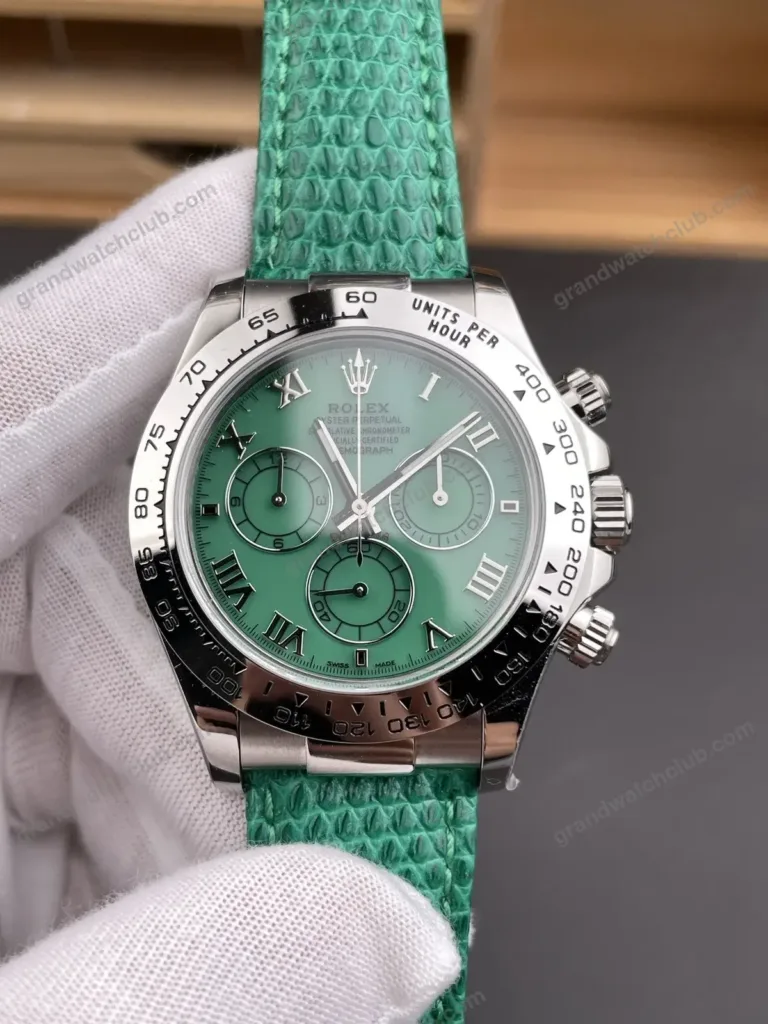 Super Clone Rolex Cosmograph Daytona Green Roman Dial 116520 – Swiss SuperClone - photo 3