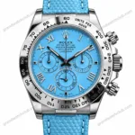 Super Clone Rolex Cosmograph Daytona Ice Blue Roman Dial 116520 – Swiss SuperClone