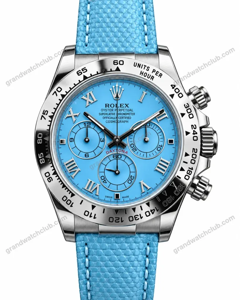 Super Clone Rolex Cosmograph Daytona Ice Blue Roman Dial 116520 – Swiss SuperClone