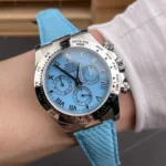 Super Clone Rolex Cosmograph Daytona Ice Blue Roman Dial 116520 – Swiss SuperClone - photo 9