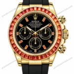 Super Clone Rolex Cosmograph Daytona Orange Sapphire Bezel Black Dial 116588SACO – Swiss SuperClone