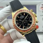 Super Clone Rolex Cosmograph Daytona Orange Sapphire Bezel Black Dial 116588SACO – Swiss SuperClone - photo 7