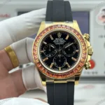 Super Clone Rolex Cosmograph Daytona Orange Sapphire Bezel Black Dial 116588SACO – Swiss SuperClone - photo 8