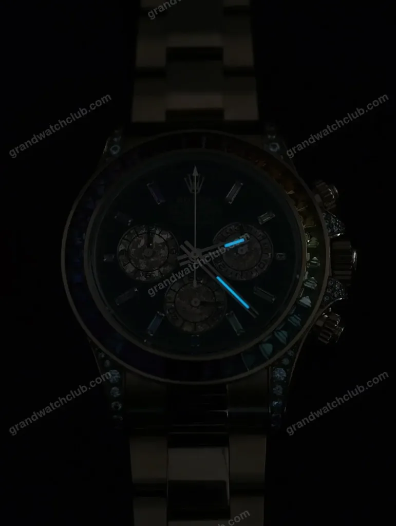 Super Clone Rolex Cosmograph Daytona Rainbow Everose Gold Black Dial 116595RBOW – Swiss SuperClone - photo 13