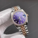 Super Clone Rolex Datejust Aubergine Diamond Dial 278381RBR Jubilee 31 mm – Swiss SuperClone - photo 3