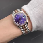 Super Clone Rolex Datejust Aubergine Diamond Dial 278381RBR Jubilee 31 mm – Swiss SuperClone - photo 9
