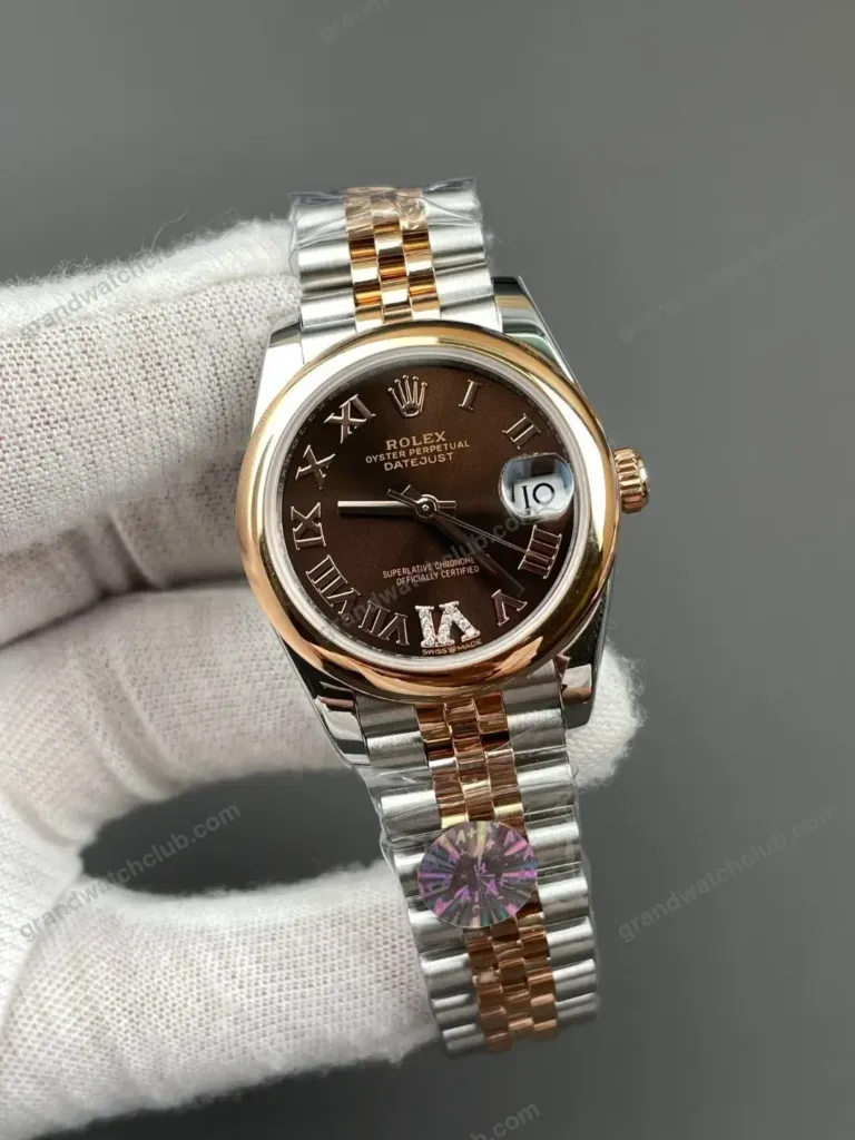 Super Clone Rolex Datejust Chocolate Roman Dial 278271 Jubilee 31 mm – Swiss SuperClone - photo 3
