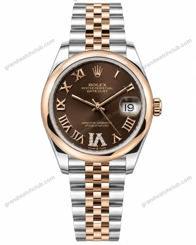 Super Clone Rolex Datejust Chocolate Roman Dial 278271 Jubilee 31 mm – Swiss SuperClone