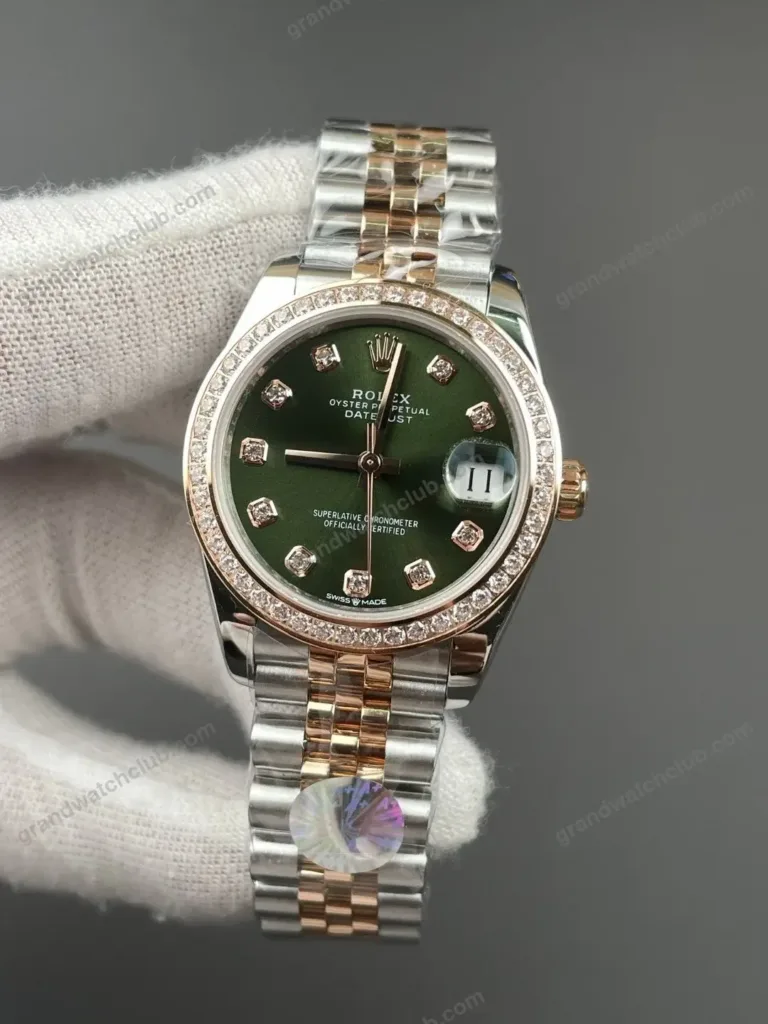 Super Clone Rolex Datejust Green Diamond Dial 278381RBR Jubilee 31 mm – Swiss SuperClone - photo 1