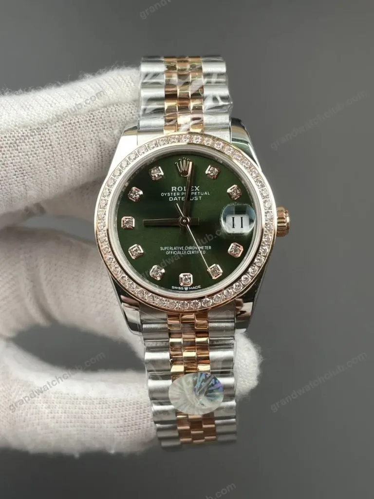 Super Clone Rolex Datejust Green Diamond Dial 278381RBR Jubilee 31 mm – Swiss SuperClone - photo 2