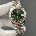 Super Clone Rolex Datejust Green Diamond Dial 278381RBR Jubilee 31 mm – Swiss SuperClone - photo 3