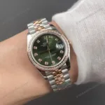 Super Clone Rolex Datejust Green Diamond Dial 278381RBR Jubilee 31 mm – Swiss SuperClone - photo 9