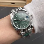 Super Clone Rolex Datejust Green Motif Dial 126334 Jubilee 41 mm – Swiss SuperClone - photo 9
