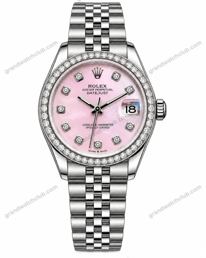 Super Clone Rolex Datejust Mother of Pearl Diamond Dial 126284RBR Jubilee 36 mm – Swiss SuperClone