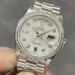 Super Clone Rolex Datejust White Mother of Pearl Diamond Dial 278384RBR Jubilee 31 mm – Swiss SuperClone - photo 4