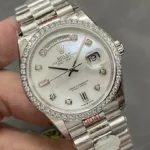 Super Clone Rolex Datejust White Mother of Pearl Diamond Dial 278384RBR Jubilee 31 mm – Swiss SuperClone - photo 5