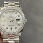 Super Clone Rolex Datejust White Mother of Pearl Diamond Dial 278384RBR Jubilee 31 mm – Swiss SuperClone - photo 6