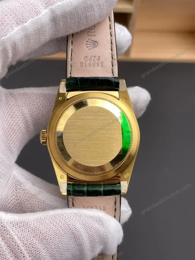 Super Clone Rolex Day-Date 36 Green Dial 118138 Leather Strap – Swiss SuperClone - photo 5