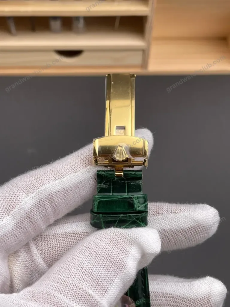 Super Clone Rolex Day-Date 36 Green Dial 118138 Leather Strap – Swiss SuperClone - photo 7