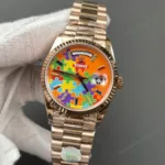 Super Clone Rolex Day-Date 36 Puzzle Dial Everose Gold 128235 President – Swiss SuperClone - photo 1