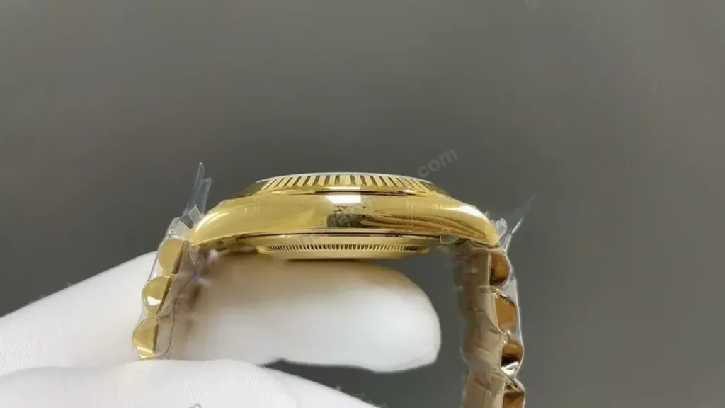 Super Clone Rolex Day-Date 40 Black Motif Dial Diamond Bezel 228348RBR President – Swiss SuperClone - photo 2