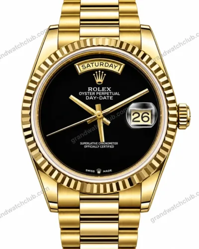Super Clone Rolex Day-Date 40 Black Onyx Dial 228238 President – Swiss SuperClone
