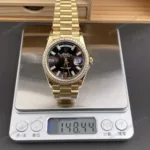 Super Clone Rolex Day-Date 40 Bright Black Diamond Dial 228348RBR President – Swiss SuperClone - photo 10