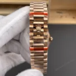 Super Clone Rolex Day-Date 40 Everose Gold Slate Diamond Dial 228235 President – Swiss SuperClone - photo 2