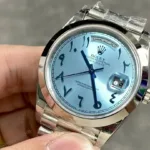 Super Clone Rolex Day-Date 40 Ice Blue Arabic Dial 228206 President – Swiss SuperClone - photo 4