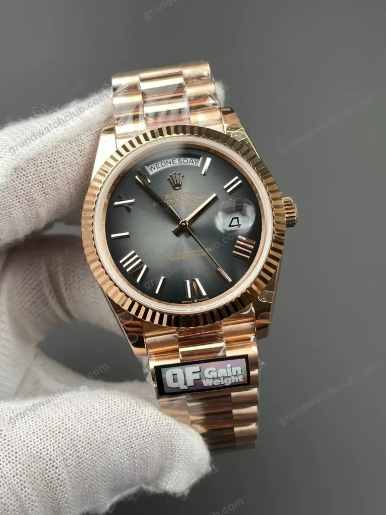 Super Clone Rolex Day-Date 40 Slate Roman Dial 228235 President – Swiss SuperClone - photo 3