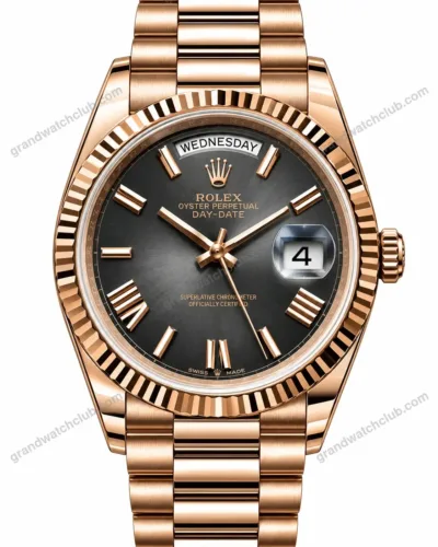 Super Clone Rolex Day-Date 40 Slate Roman Dial 228235 President – Swiss SuperClone