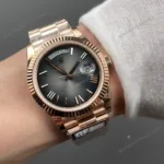 Super Clone Rolex Day-Date 40 Slate Roman Dial 228235 President – Swiss SuperClone - photo 9
