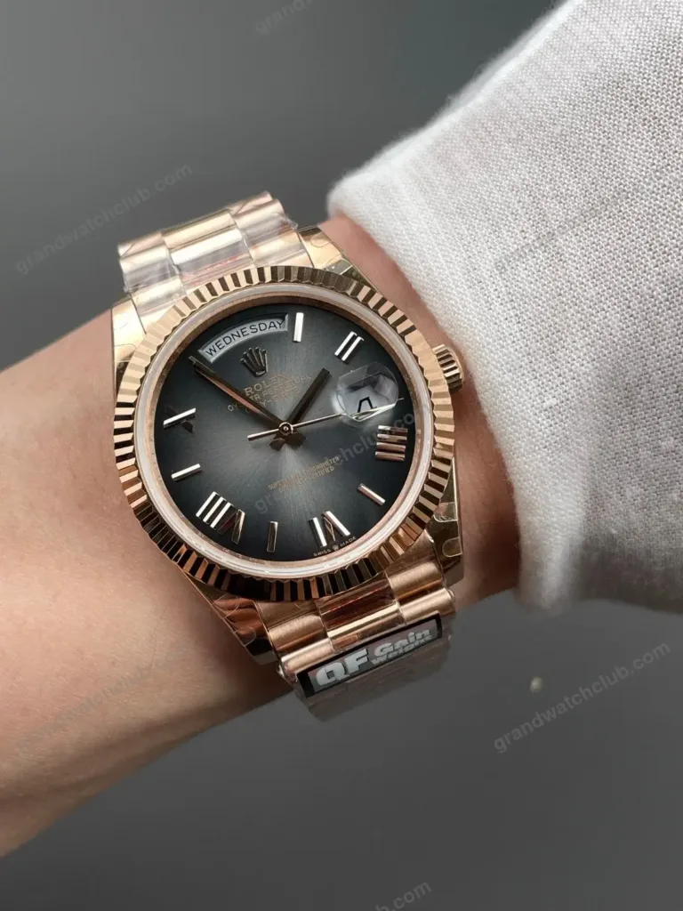 Super Clone Rolex Day-Date 40 Slate Roman Dial 228235 President – Swiss SuperClone - photo 9