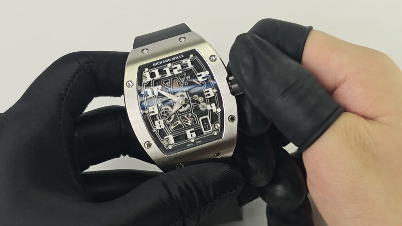Quality control inspection of a Richard Mille Tonneau Skeleton super clone